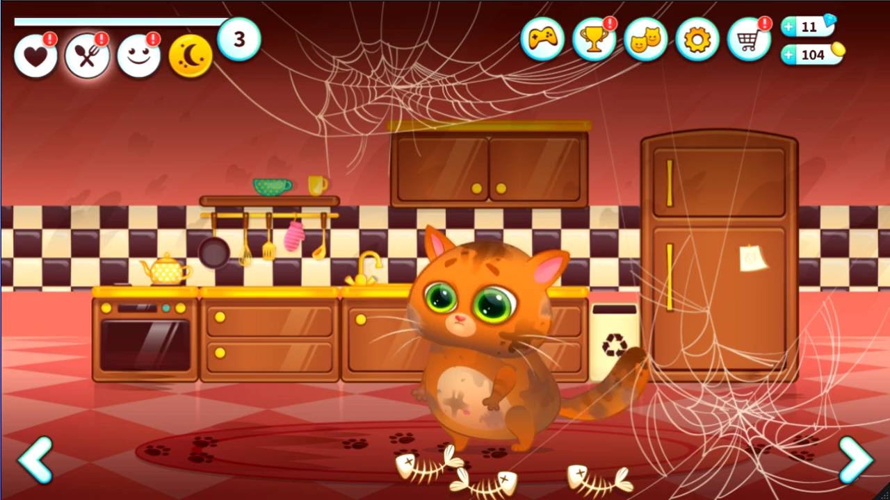 Игра Котик Bubbu играть онлайн бесплатно