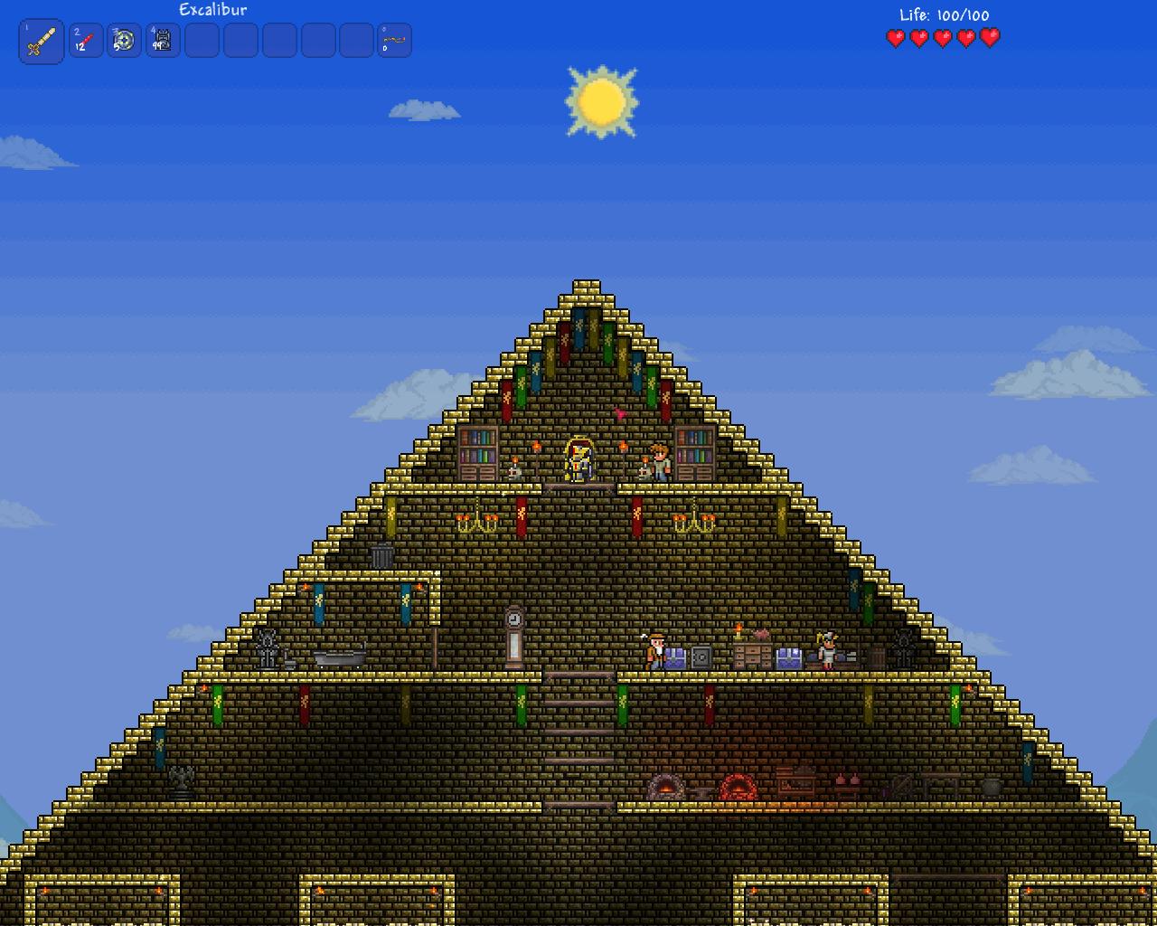 Terraria seed with pyramid фото 3