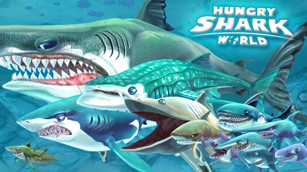 Игра Hungry Shark World взломанная играть онлайн бесплатно